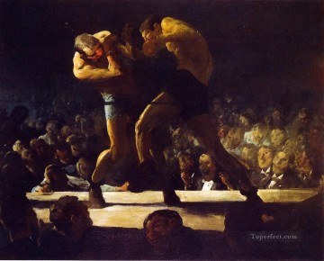  Bellows Painting - Club Night aka Stag Night at Sharkeys Realist Ashcan School George Wesley Bellows